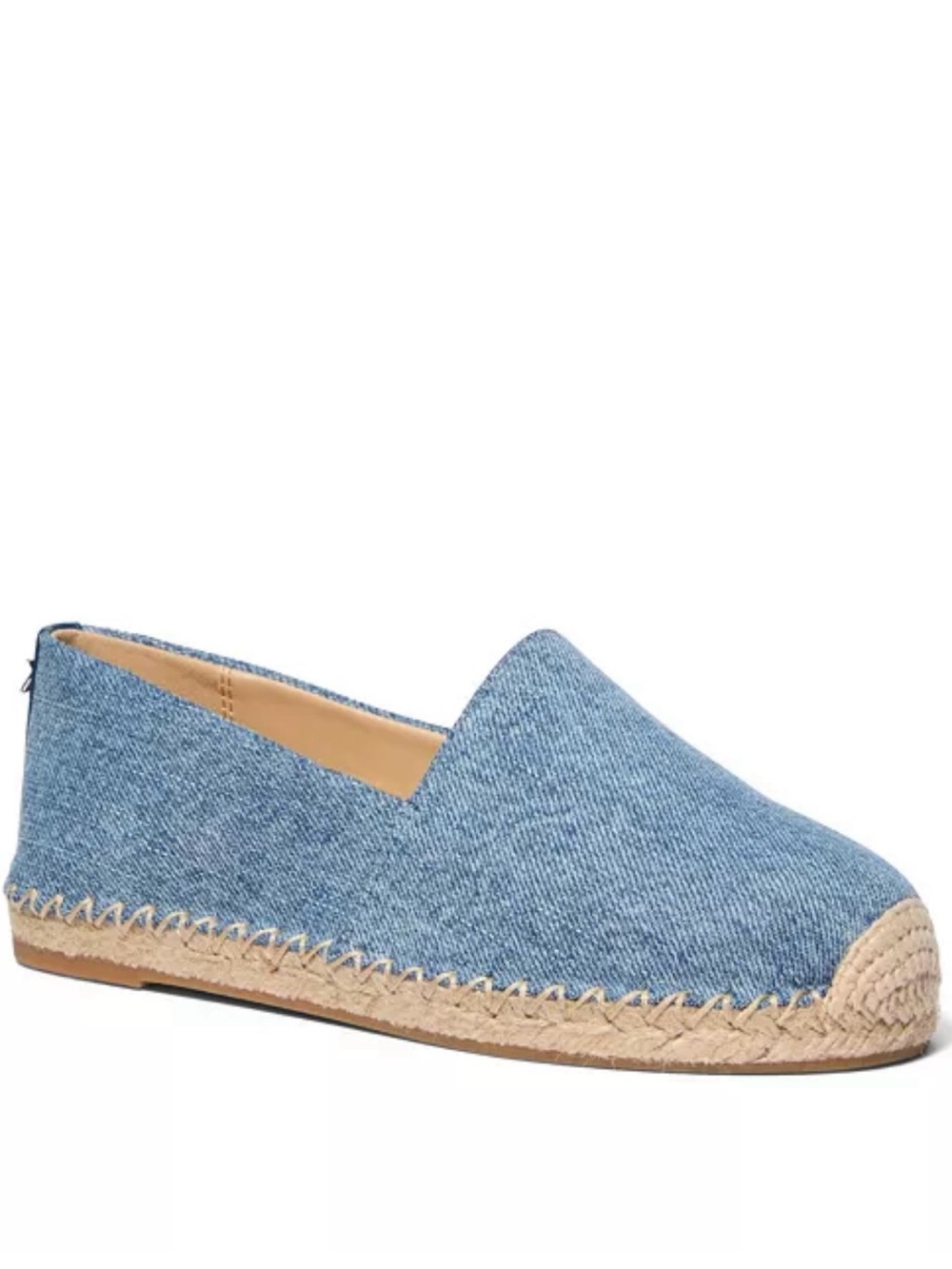 Women's Denim Espadrille Slip-On Flats